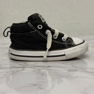 Converse Chuck‎ Taylor All Star Hi-Top Sneaker Baby Toddler Size 5 Black White